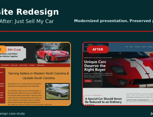 Website Redesign Before and After
