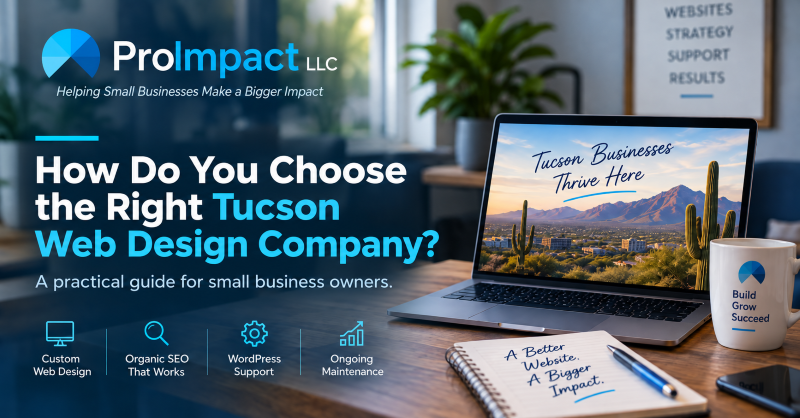How to choose the right Tucson web design company for a small business
