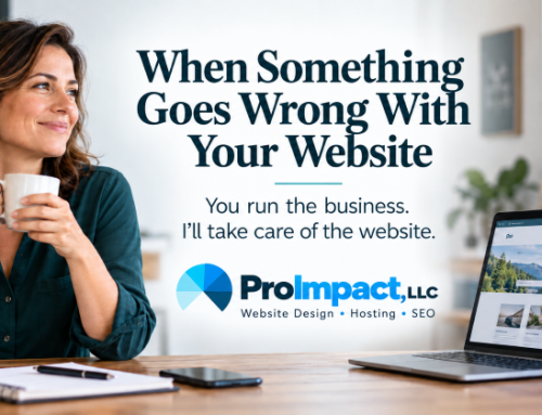 When Something Goes Wrong With Your Business Website, Who Takes Care of It?
